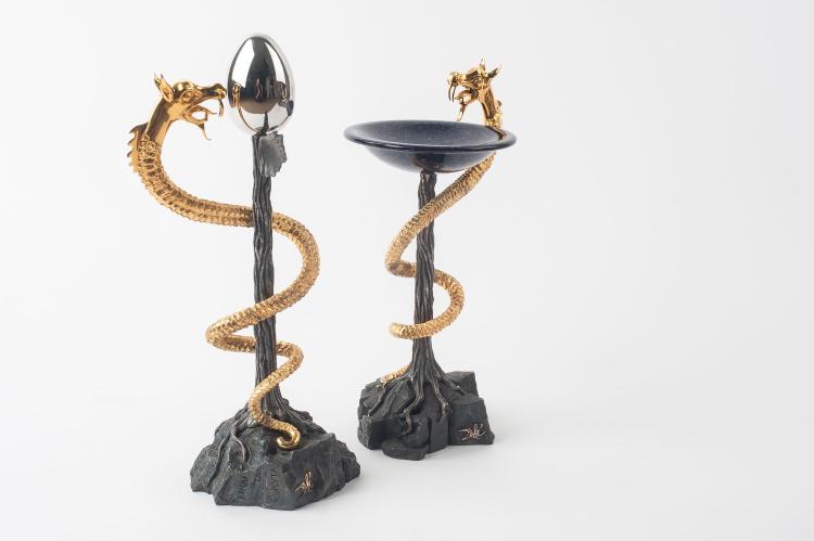 Bild 2 zu Objekt, 'Caduc&eacute;e I + II', 1982, Salvador Dal&iacute;, 127C 686