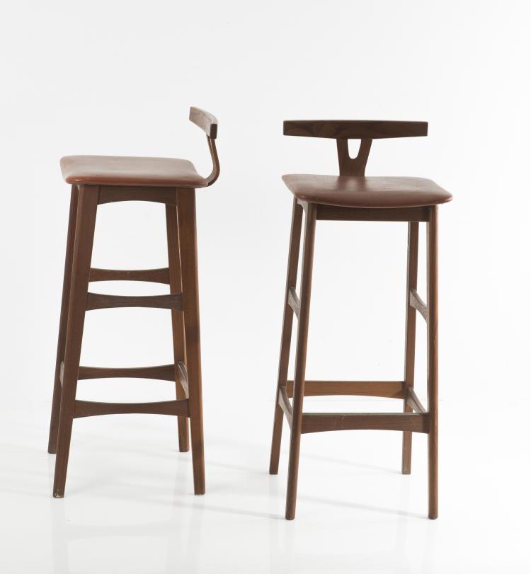 Bild 3 zu Objekt, Two barstools, c1960, Hans Olsen, Dyrlund A/S, Rude, 127B 471