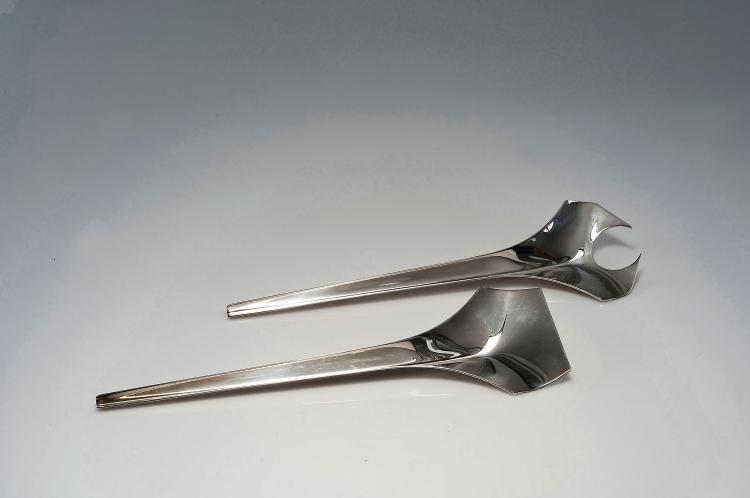 Bild 1 zu Objekt, Two 'Pale' salad servers, 1973, Lino Sabattini, Sabattini, Bregnano, 127A 211