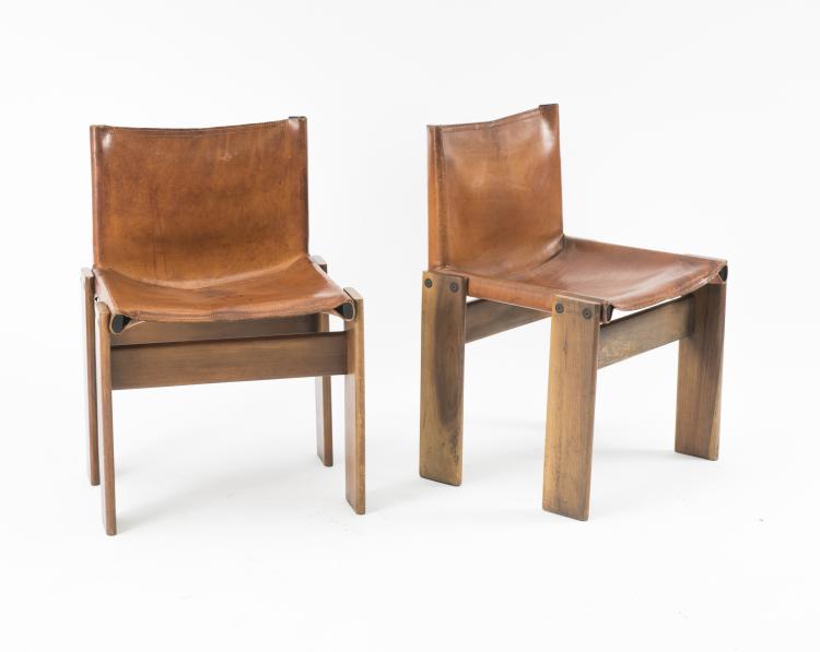 Bild 1 zu Objekt, Six 'Monk' chairs, 1974, Tobia Scarpa, Molteni, Giussano, 127A 246