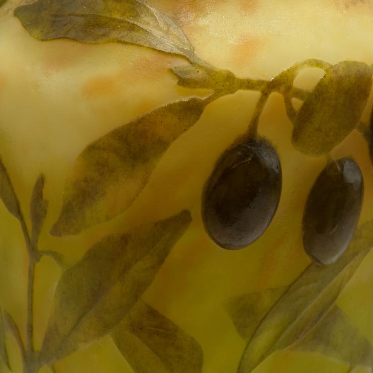 Bild 2 zu Objekt, Vase 'Oliviers', um 1910, Daum Fr&egrave;res, Nancy, 126 85