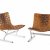 Two 'PLR' easy chairs, 1968