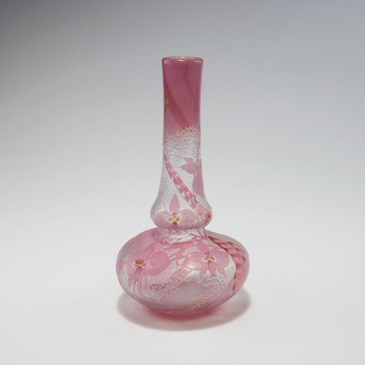 Hauptbild zu Objekt, Vase 'Orchid&eacute;es', um 1900, Vallerysthal et Portieux, Verreries R&eacute;unies, 126 270