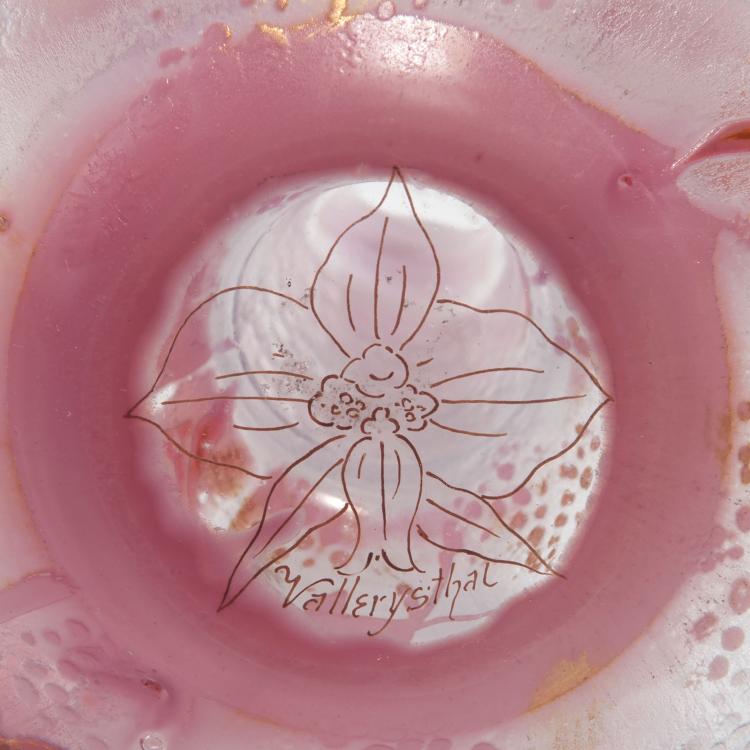 Bild 2 zu Objekt, Vase 'Orchid&eacute;es', um 1900, Vallerysthal et Portieux, Verreries R&eacute;unies, 126 270