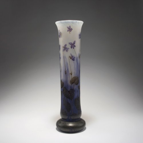 Tall 'Violettes' vase, c1910