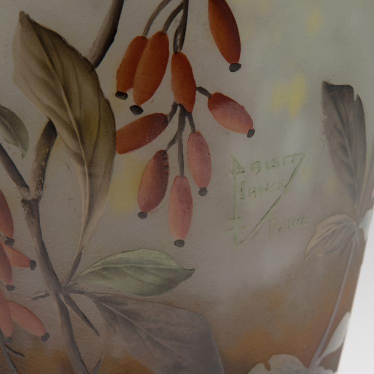 Bild 2 zu Objekt, 'Epine vinette' vase, 1910, Daum Fr&egrave;res, Nancy, 126 61