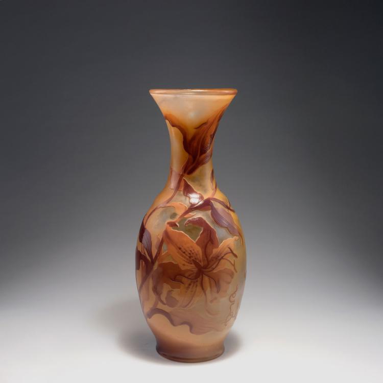 Hauptbild zu Objekt, Gro&szlig;e Vase 'Lys tigr&eacute;', 1900-04, Gall&eacute;, Emile, Nancy, 126 139