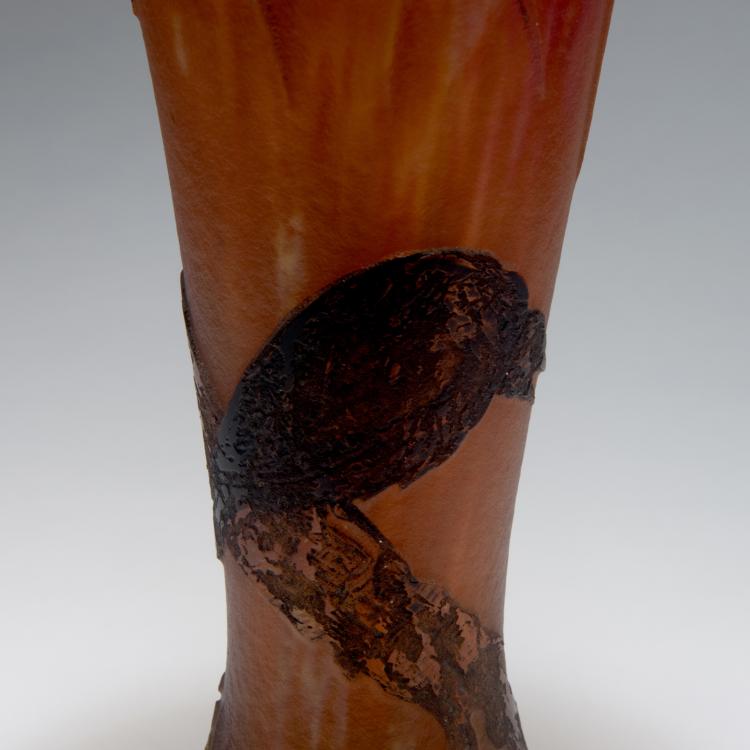 Bild 3 zu Objekt, Gro&szlig;e Vase 'Iris, Grenouille et Corbeau', 1901, Daum Fr&egrave;res, Nancy, 126 40