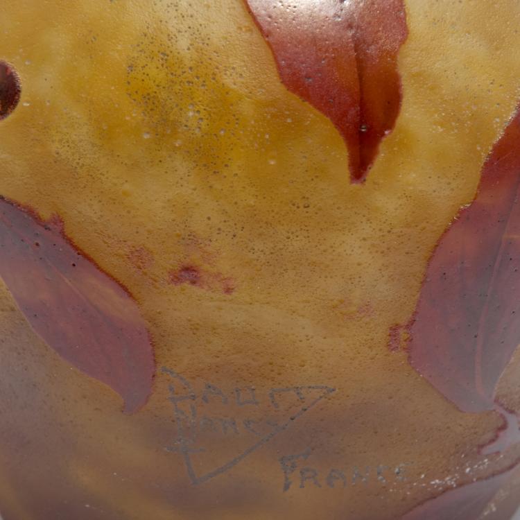 Bild 2 zu Objekt, Vase 'Cornouiller', um 1910, Daum Fr&egrave;res, Nancy, 126 69