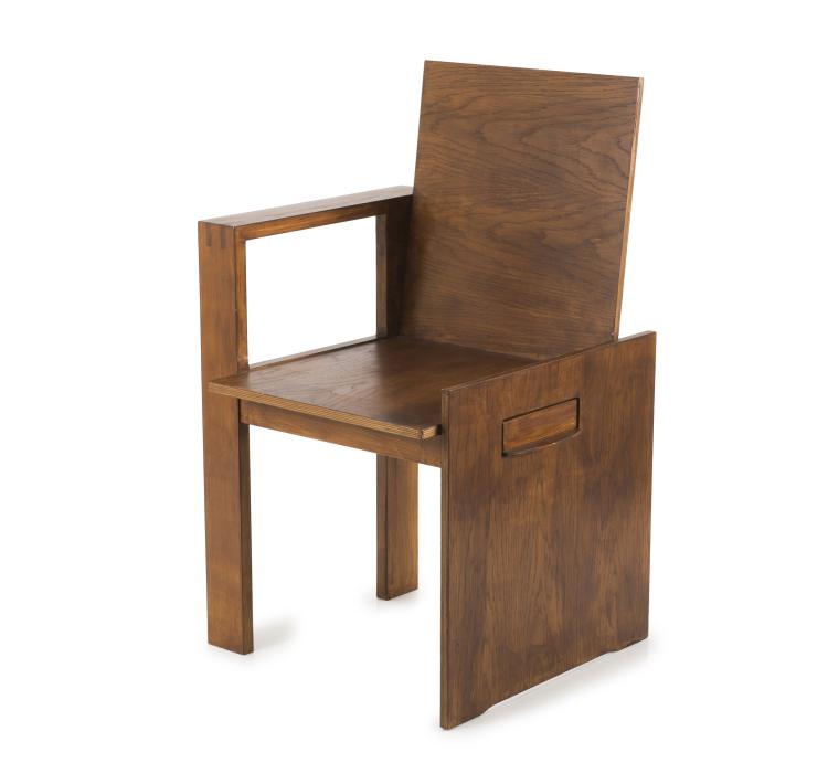 Hauptbild zu Objekt, Armchair with drawer, 1980s , Deutschland, 127B 559