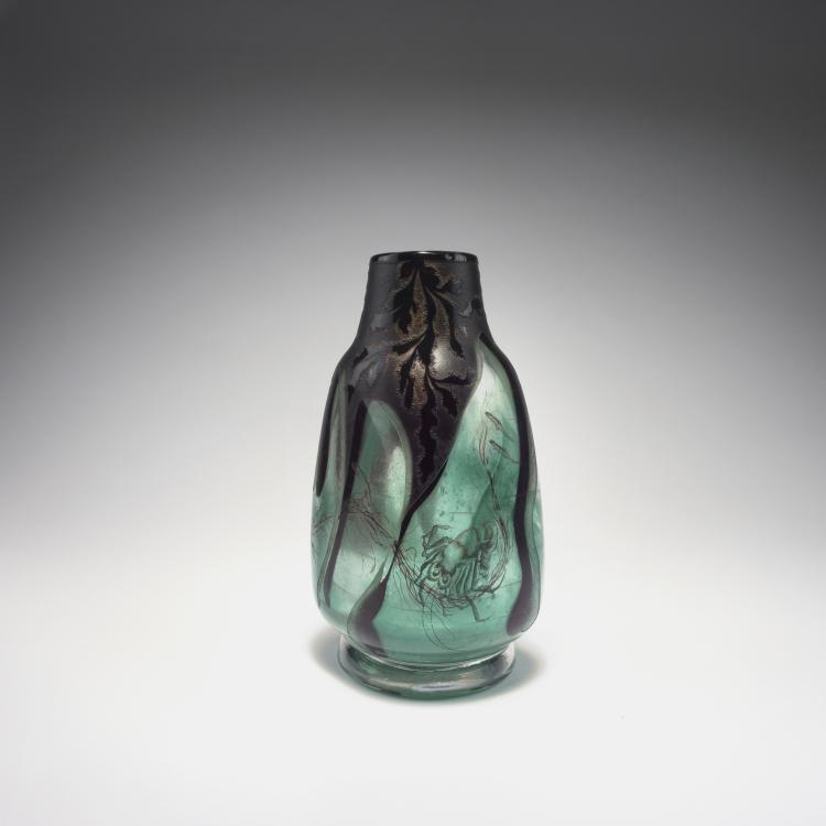 Hauptbild zu Objekt, Vase 'Algues et poissons', 1898, Henri Berg&eacute;, Daum Fr&egrave;res, Nancy, 126 24