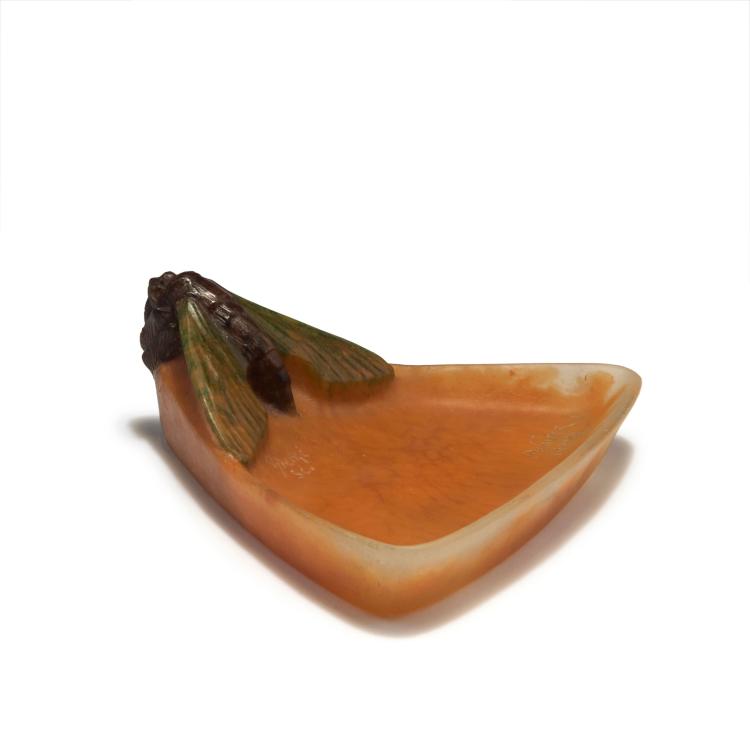 Hauptbild zu Objekt, 'Papillon de Nuit' bowl, c1920, Henri Berg&eacute;, Walter, Amalric, Nancy, 126 277