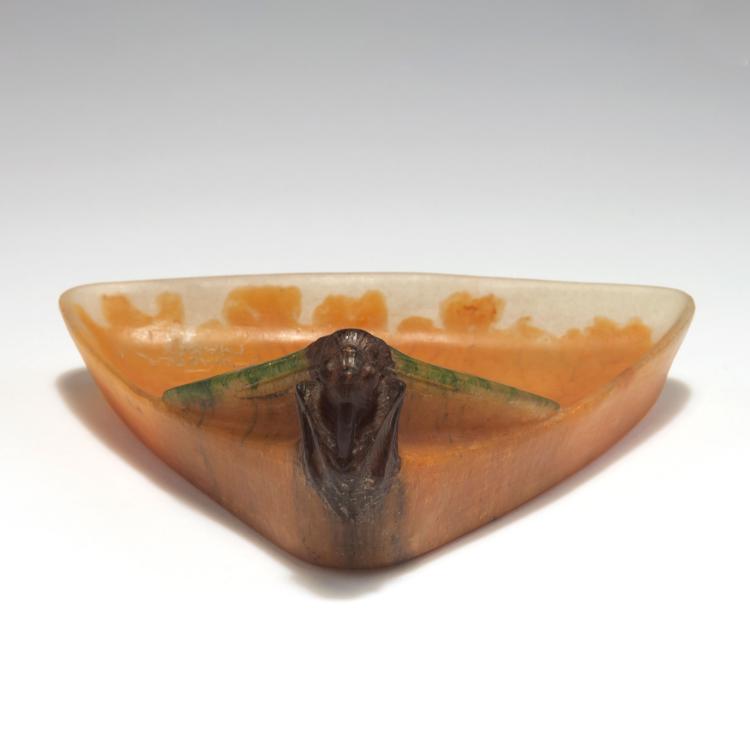 Bild 3 zu Objekt, 'Papillon de Nuit' bowl, c1920, Henri Berg&eacute;, Walter, Amalric, Nancy, 126 277