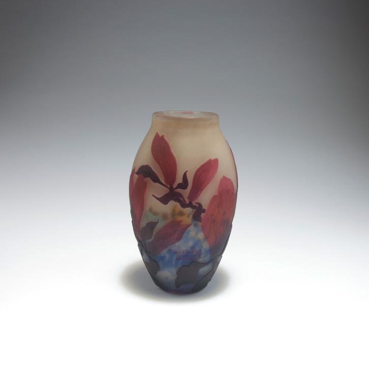 Bild 1 zu Objekt, Vase 'Magnolias', um 1925, Muller Fr&egrave;res, Lun&eacute;ville, 126 233