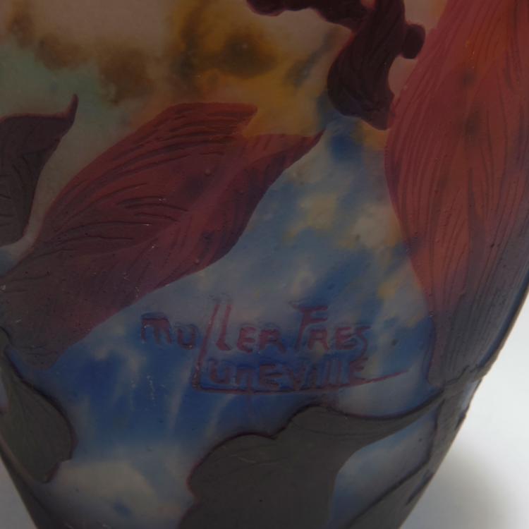 Bild 2 zu Objekt, Vase 'Magnolias', um 1925, Muller Fr&egrave;res, Lun&eacute;ville, 126 233