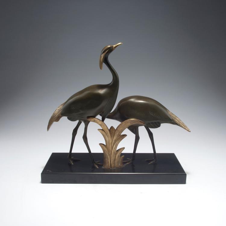 Bild 2 zu Objekt, 'Graukraniche', um 1960, Andras Sinko, Etling, Paris, 126 472