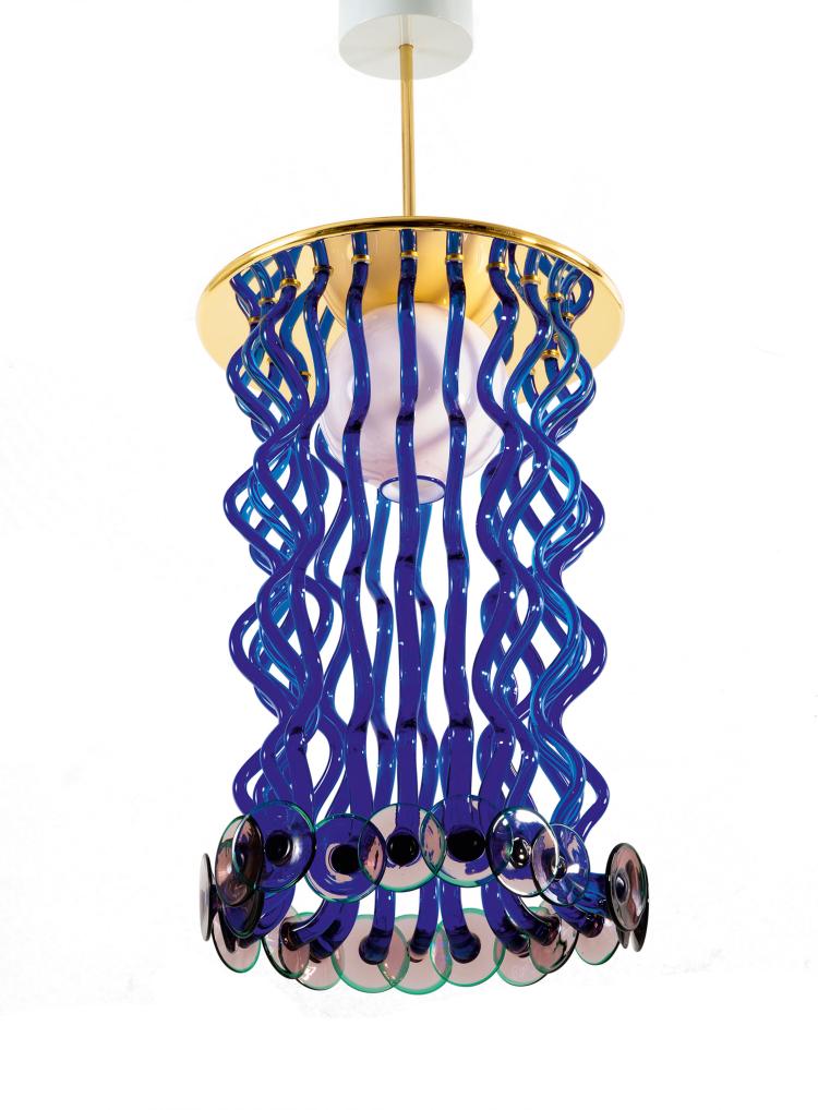 Hauptbild zu Objekt, 'Formosa' ceiling light, 1996, Ettore Sottsass, Venini & C., Murano, 127A 273