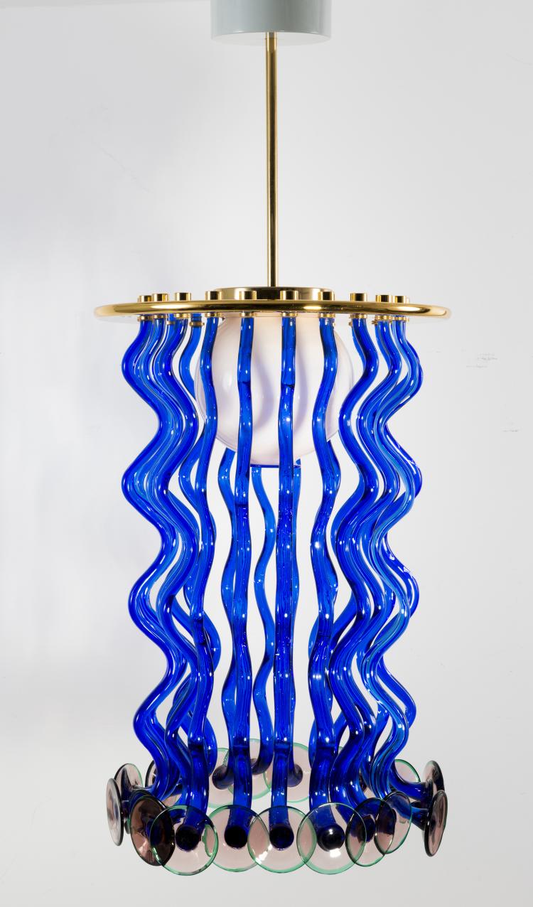 Bild 1 zu Objekt, 'Formosa' ceiling light, 1996, Ettore Sottsass, Venini & C., Murano, 127A 273