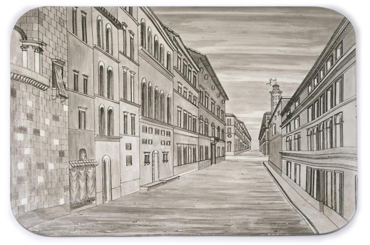 Hauptbild zu Objekt, Tray, 1955c, Piero Fornasetti, Fornasetti, Mailand, 127A 204