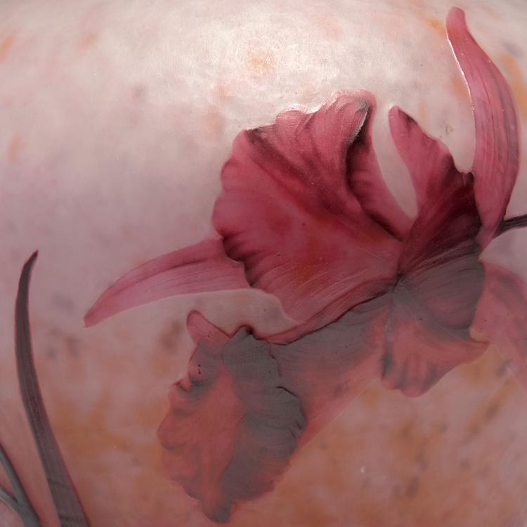 Bild 2 zu Objekt, Gro&szlig;e Vase 'Cattleya labiata', um 1910, Daum Fr&egrave;res, Nancy, 126 92