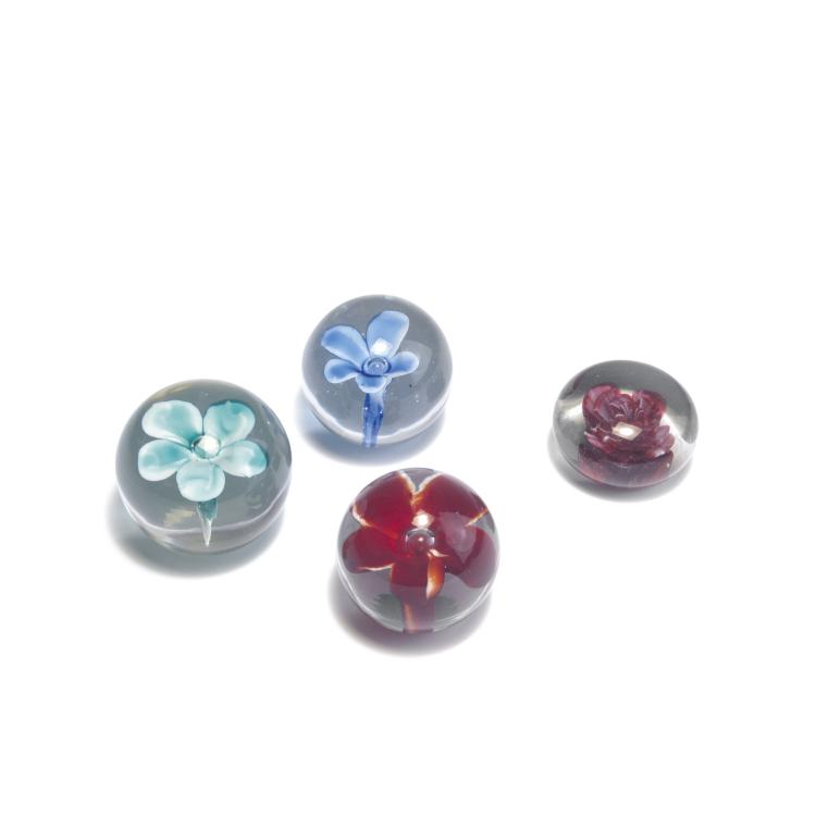 Hauptbild zu Objekt, Four paperweights, c1950, Fulvio Bianconi, Venini & C., Murano, 128C 645