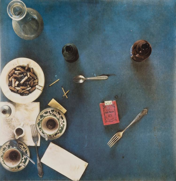 Hauptbild zu Objekt, Paper tablecloth for the Spoerri Restaurant, D&uuml;sseldorf, 1971 (later edition), Daniel Spoerri, 127C 727