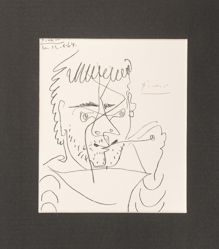 Hauptbild zu Objekt, 'Le Fumeur (Hommage &agrave; Henry-David Kahnweiler)', 1964, Pablo Picasso, 130B 218