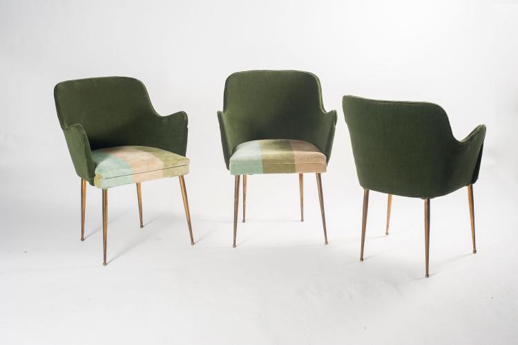 Bild 1 zu Objekt, Three 'P35' chairs, c1953, Osvaldo Borsani, Tecno, Mailand, 127A 60