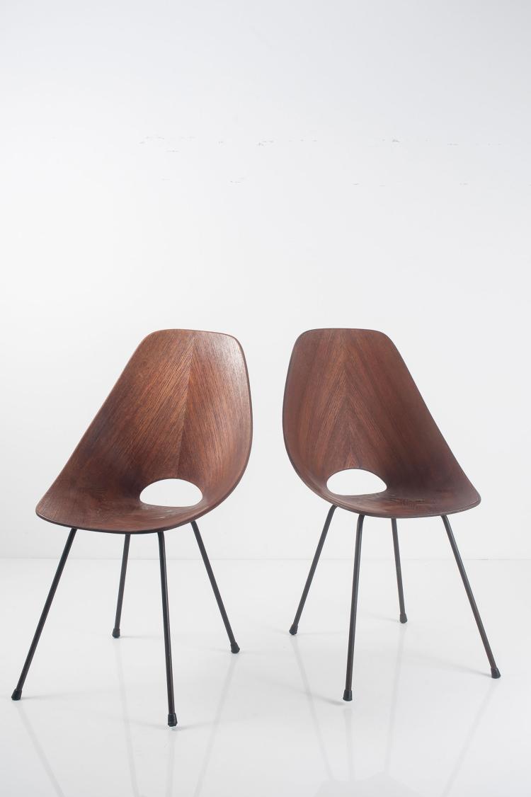 Bild 1 zu Objekt, Two 'Medea' chairs, 1955, Vittorio Nobili, Tagliabue, Meda-Mailand, 127A 58