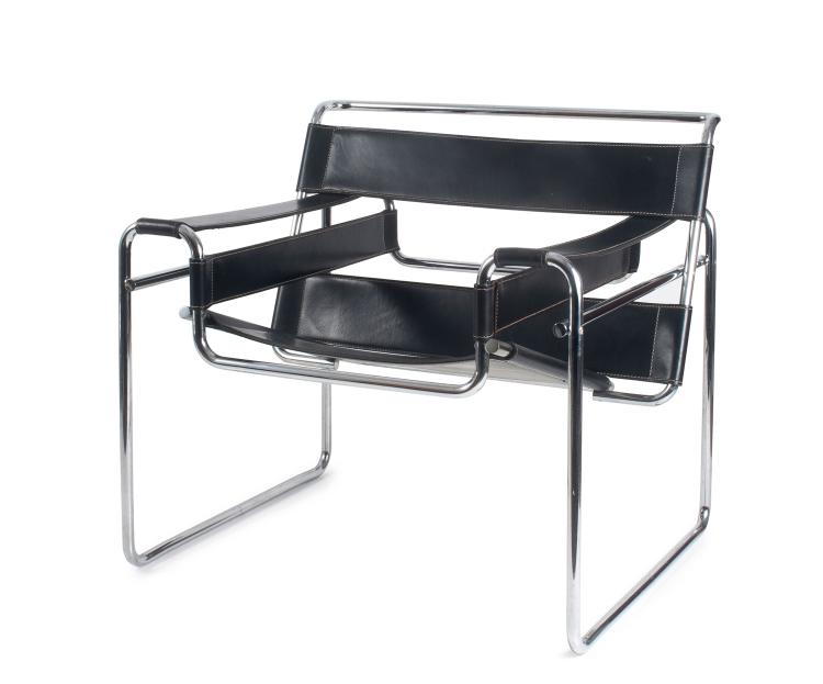Hauptbild zu Objekt, Armlehnsessel 'B 3 - Wassily', 1925, Marcel Breuer, Knoll International, New York, 127B 290