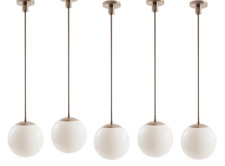 Hauptbild zu Objekt, Five ceiling lights, 1930s, Deutschland, 127B 301