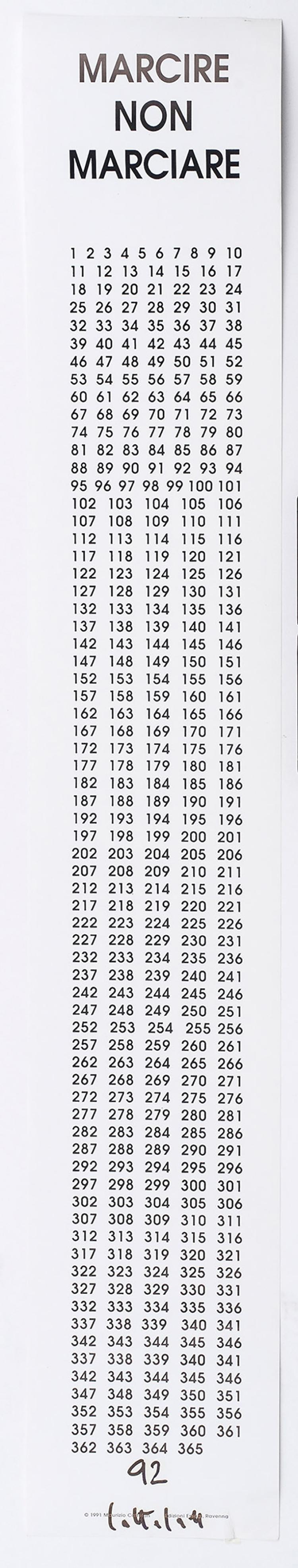 Hauptbild zu Objekt, 'Marcire non Marciare', 1991/92, Maurizio Cattelan, 127C 680