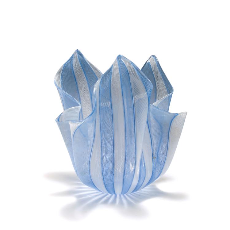 Hauptbild zu Objekt, Vase 'Fazzoletto', um 1950, Fulvio Bianconi, Venini & C., Murano, 128C 643