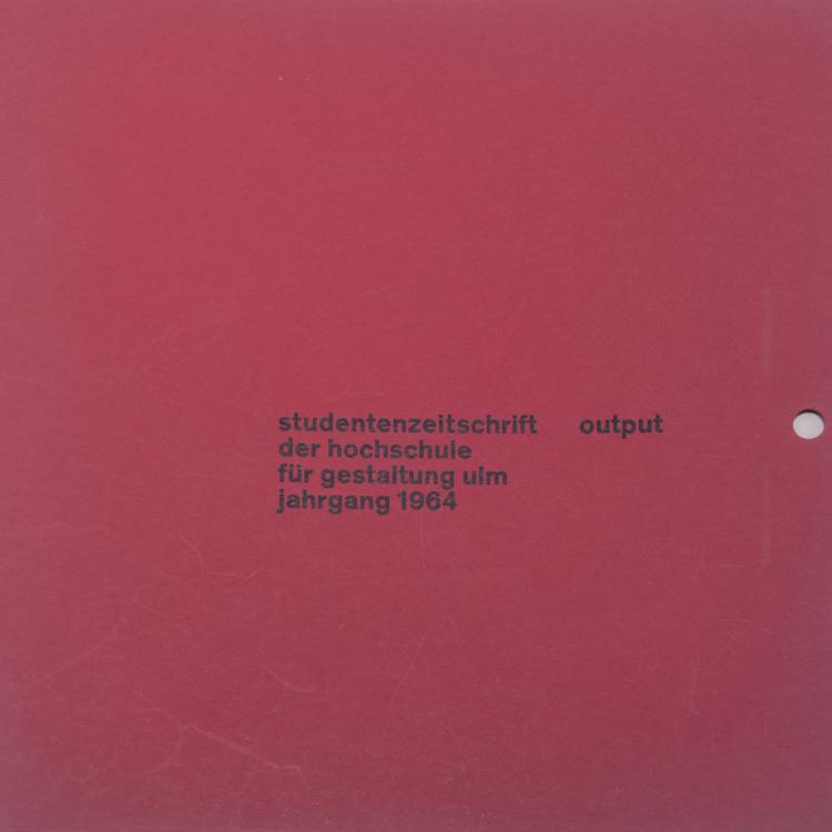 Bild 2 zu Objekt, 22 'Output' magazines, 1962-65, HfG, Ulm, 127B 481