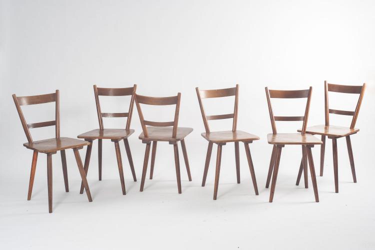 Bild 1 zu Objekt, Twelve 'T&uuml;binger chairs', 1948, Fr. Sch&auml;fer, Stuhl- und M&ouml;belfabrik, T&uuml;bingen, 127B 341