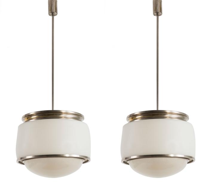 Hauptbild zu Objekt, Two 'Kappa' ceiling lights, 1960, Sergio Mazza, Artemide, Mailand, 127A 125
