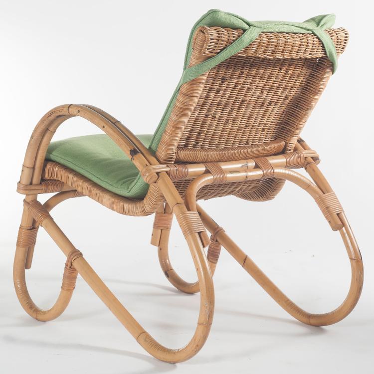 Bild 3 zu Objekt, Vier Korbsessel, ein Tisch, 1950er Jahre, Korbwaren Steinberg, Berlin, 128B 283