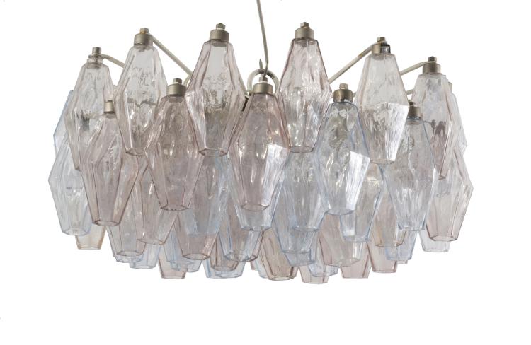 Hauptbild zu Objekt, 'Poliedrica' ceiling light, c1958, Paolo Venini, Venini & C., Murano, 127A 93