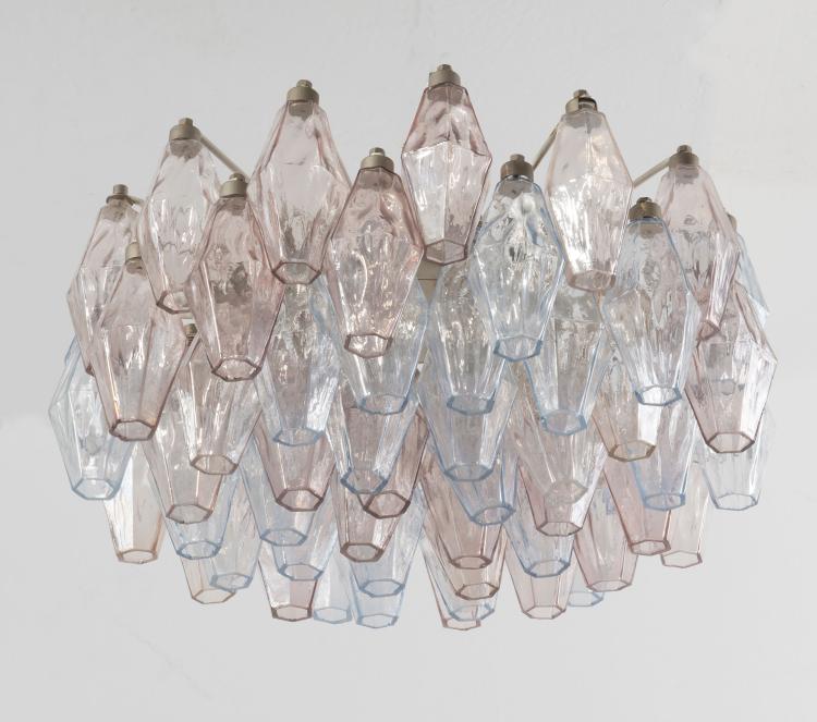 Bild 2 zu Objekt, 'Poliedrica' ceiling light, c1958, Paolo Venini, Venini & C., Murano, 127A 93