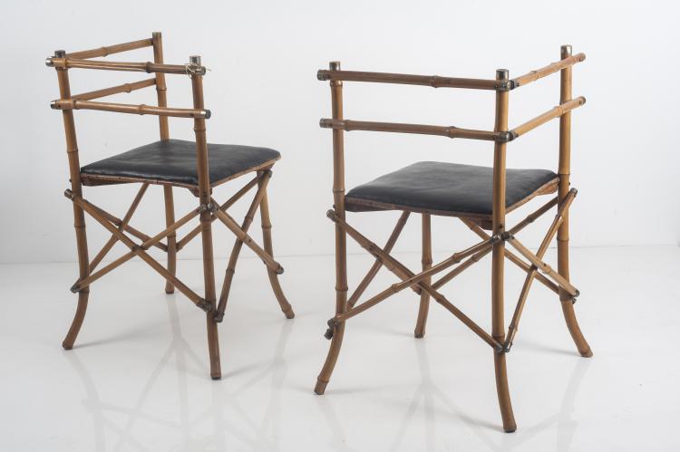 Bild 1 zu Objekt, Two corner chairs, 1940s, Frankreich, 127B 333
