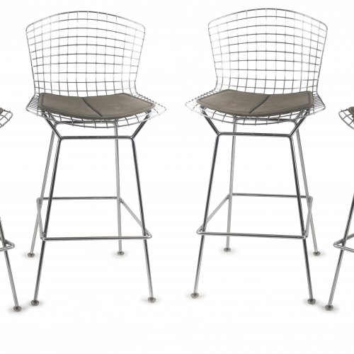 Four '428' bar stools, c1962
