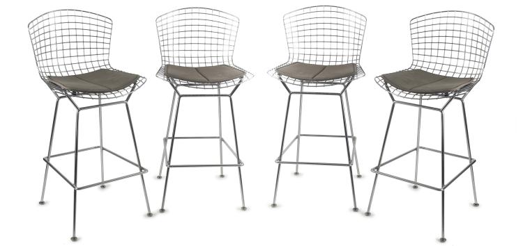 Hauptbild zu Objekt, Vier Barhocker '428', um 1962, Harry Bertoia, Knoll International, New York, 127B 490