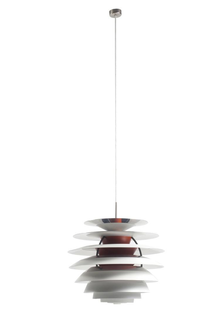 Hauptbild zu Objekt, 'Kontrast' ceiling light, 1958 , Poul Henningsen, Poulsen, Louis, Kopenhagen, 127B 424