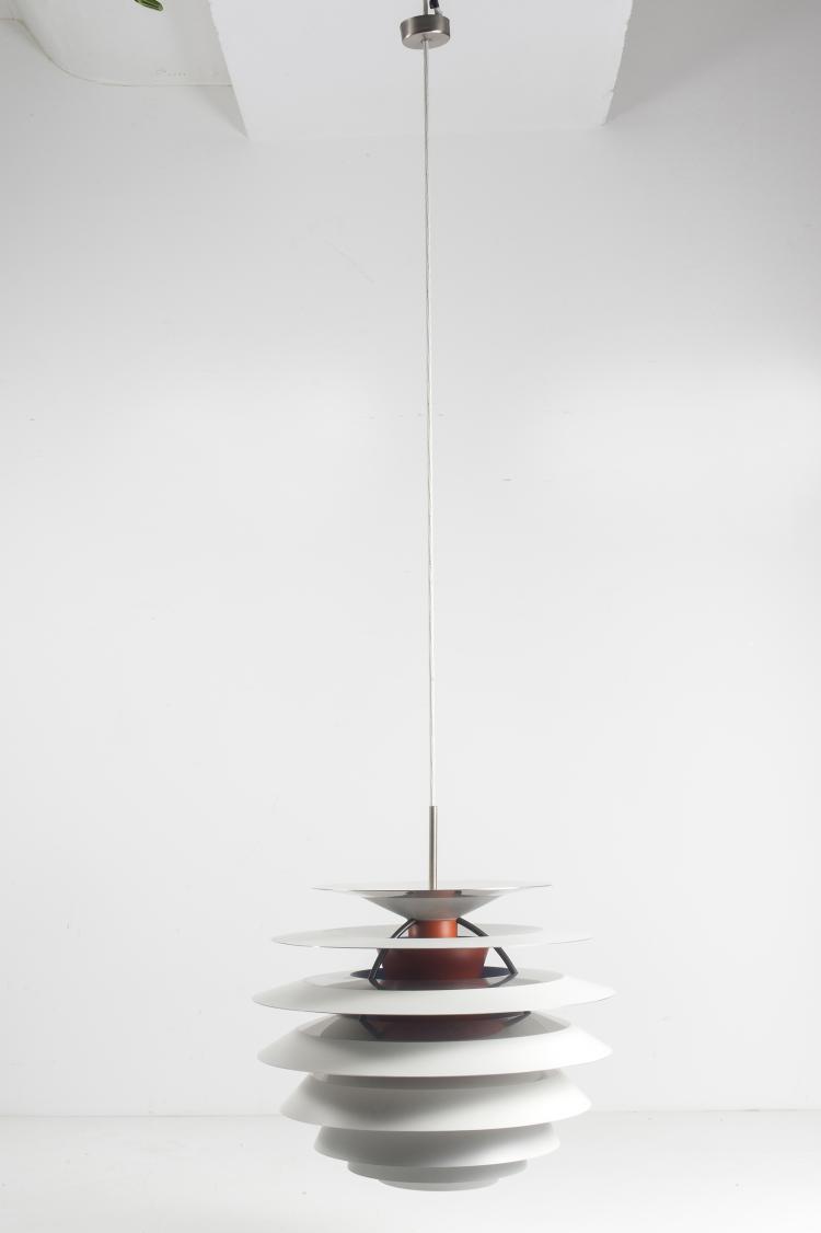 Bild 1 zu Objekt, 'Kontrast' ceiling light, 1958 , Poul Henningsen, Poulsen, Louis, Kopenhagen, 127B 424