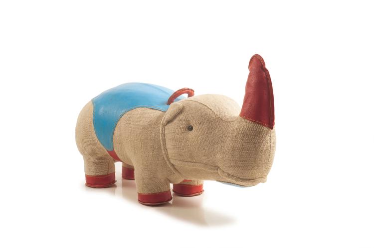 Hauptbild zu Objekt, Rhino, c1968, Renate M&uuml;ller, M&uuml;ller, Renate, Therapeutisches Spielzeug, Sonneberg, 127B 530