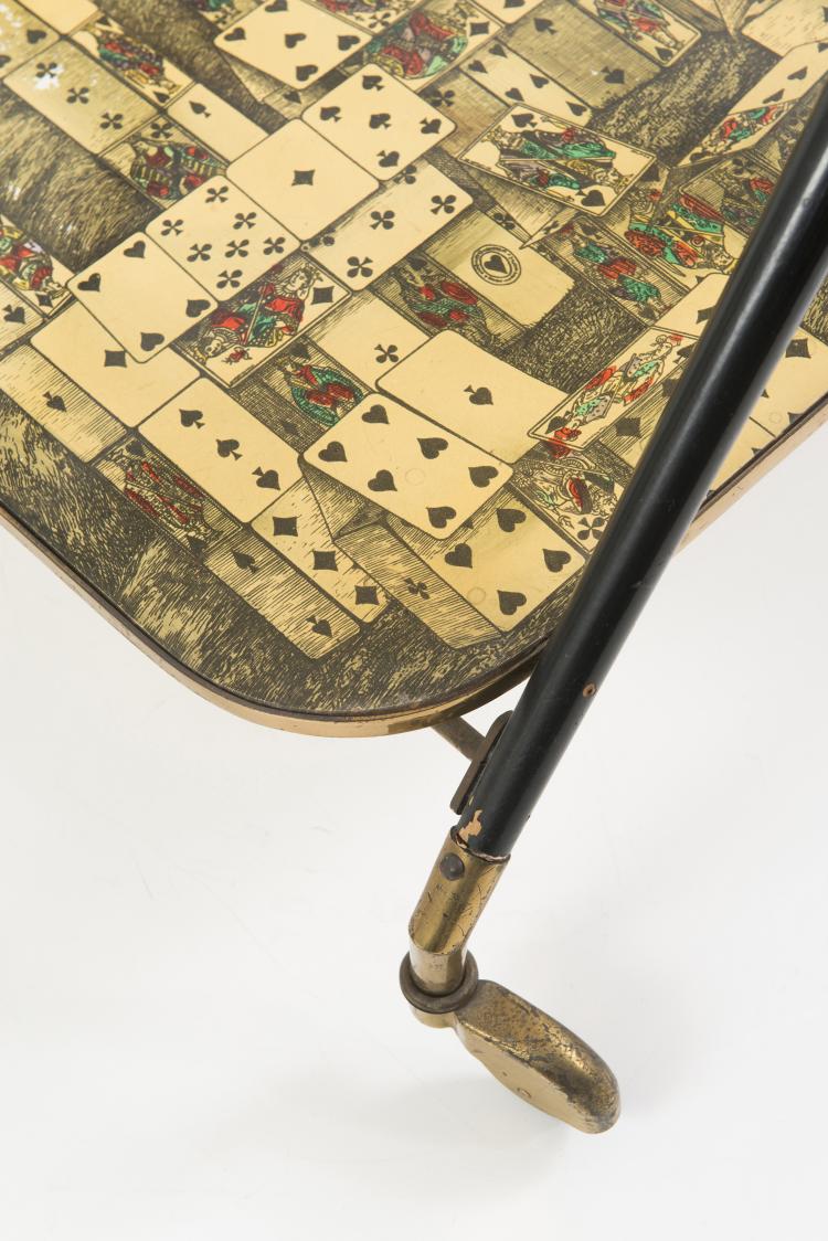 Bild 2 zu Objekt, 'Citt&aacute; di Carte' serving cart, 1950s, Piero Fornasetti, Fornasetti, Piero, Mailand, 127A 50