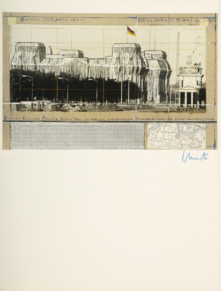 Hauptbild zu Objekt, 'Wrapped Reichstag', c1991,  Christo und Jeanne Claude, 127C 684