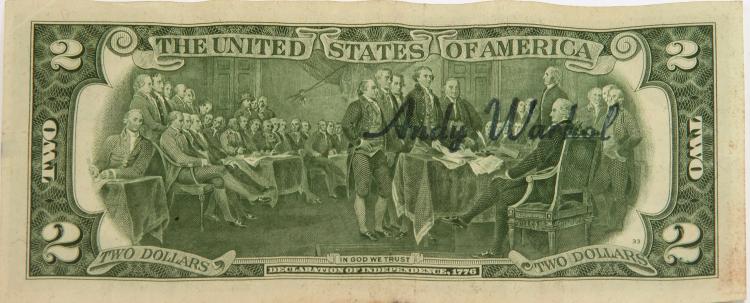 Bild 1 zu Objekt, 'Two Dollars', um 1975, Andy Warhol, 127C 741