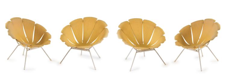 Hauptbild zu Objekt, Four 'Marguerite' lawn chairs, 1960s, Grosfillex, Oyonnax, Frankreich, 127B 479