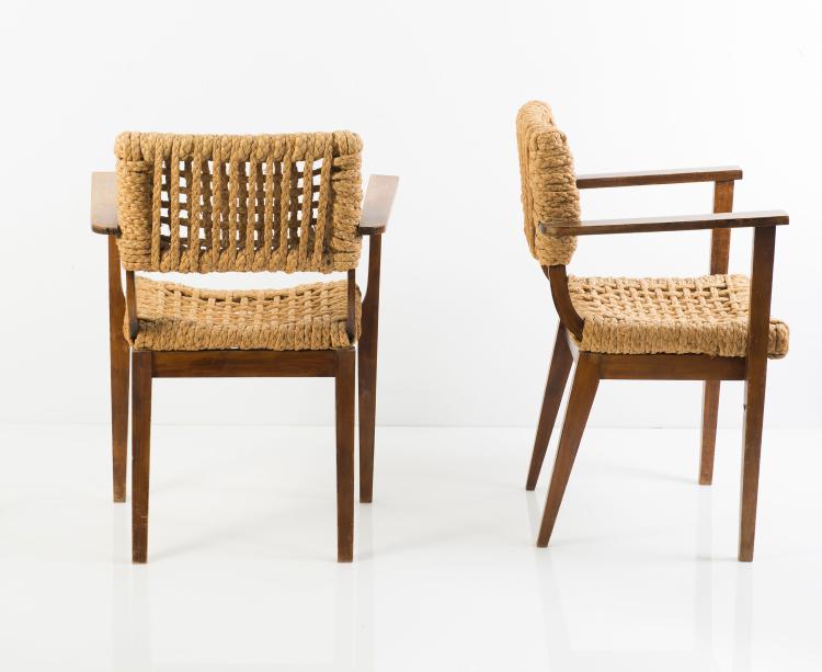 Bild 1 zu Objekt, Two armchairs, 1950s, Adrien Audoux, Vibo, Frankreich, 127B 373